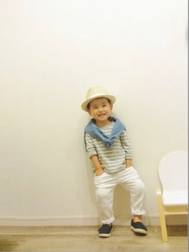 「babyGAP（babyGAP）のアイテム（トップス）」を使った、taaaoさん（キッズ・90cm）の春コーディネート