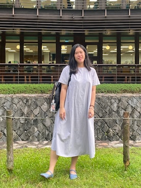 「MUJI Labo（ムジラボ）のアイテム（ワンピース/ドレス）」を使った、Yommi Chen🇹🇼さん（レディース・167cm）の冬コーディネート