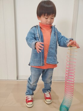 r-kunさん（キッズ・90cm）の冬コーディネート