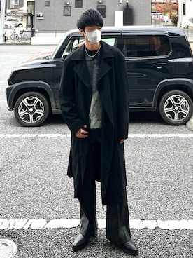 「LiNoH（リノー）のアイテム（アクセサリー）」を使った、ヒロユキさん（メンズ・172cm）の冬コーディネート