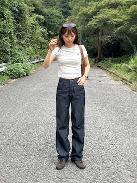「アイテム（パンツ）」を使った、maamin♡さん（レディース・156cm）の夏コーディネート