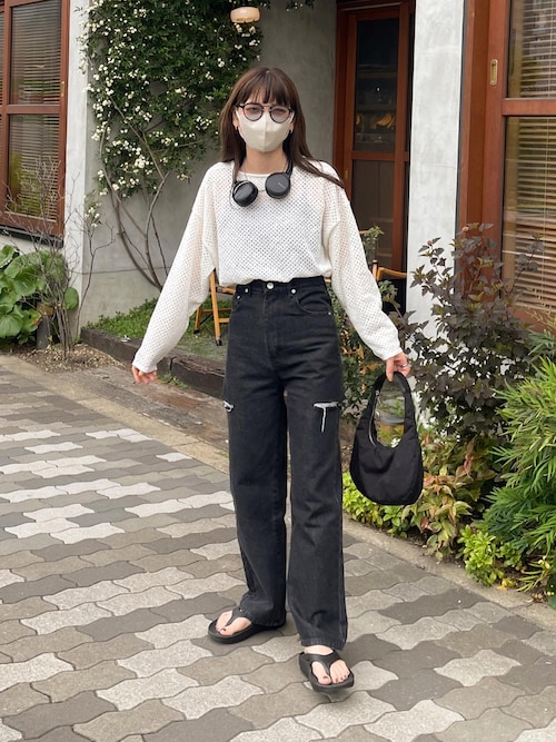 marmors マルモア　カシミア混　オーバー　ロゴ　2wayニット セール】メッシュニット2wayプルオーバー（ニット/セーター