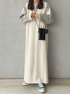 「ap retro（アプレトロ）のアイテム（ワンピース/ドレス）」を使った、maamin♡さん（レディース・156cm）の春コーディネート