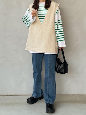 「amini（アミニ）のアイテム」を使った、maamin♡さん（レディース・156cm）の春コーディネート