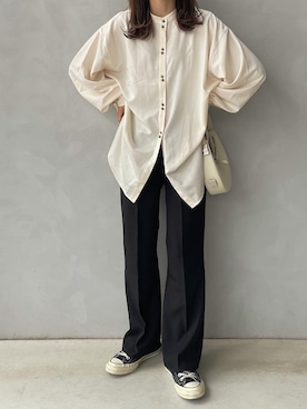 「OSOI（オソイ）のアイテム」を使った、maamin♡さん（レディース・156cm）の秋コーディネート