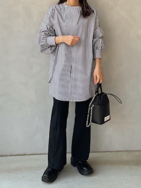 「AS KNOW AS plus（アズノゥアズプラス）のアイテム（ローファー）」を使った、maamin♡さん（レディース・156cm）の春コーディネート