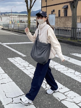 「アイテム（ベスト）」を使った、maamin♡さん（レディース・156cm）の春コーディネート