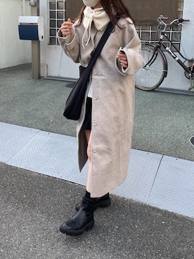 「ap retro（アプレトロ）のアイテム（ジャケット/アウター）」を使った、maamin♡さん（レディース・156cm）の秋コーディネート
