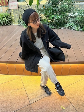「Ungrid（アングリッド）のアイテム（ジャケット/アウター）」を使った、maamin♡さん（レディース・156cm）の秋コーディネート