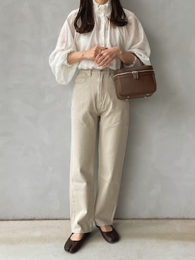 「ＡＮＤＪ（アンドジェイ）のアイテム」を使った、maamin♡さん（レディース・156cm）の春コーディネート