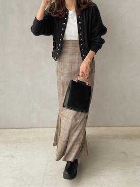 「ANEVER（アンエバー）のアイテム」を使った、maamin♡さん（レディース・156cm）の秋コーディネート