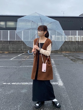 「DISCOAT（ディスコート）のアイテム（ワンピース/ドレス）」を使った、maamin♡さん（レディース・156cm）の春コーディネート