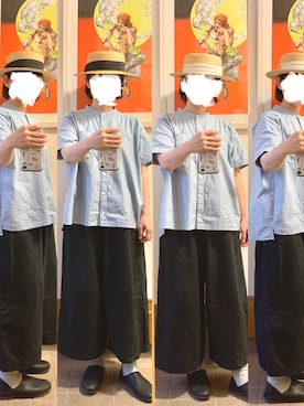 「SUN VALLEY（サンバレー）のアイテム（トップス）」を使った、まっきさん（レディース・149cm）の秋コーディネート