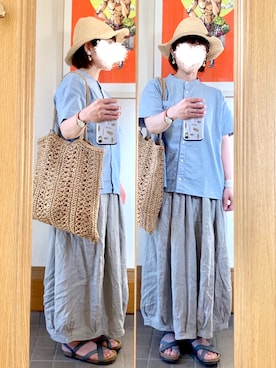 「ARCOPEDICO（アルコペディコ）のアイテム」を使った、まっきさん（レディース・149cm）の夏コーディネート