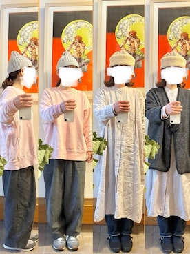 「アイテム（シャツワンピース）」を使った、まっきさん（レディース・150cm）の秋コーディネート