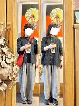 「OMNES（オムネス）のアイテム」を使った、まっきさん（レディース・150cm）の秋コーディネート