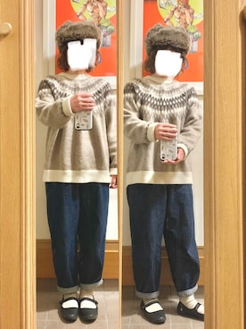 「元旦コーデ」｜まっきさん（レディース・149cm）の冬コーディネート