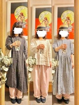 「14+（イチヨンプラス）のアイテム」を使った、まっきさん（レディース・150cm）の春コーディネート