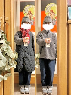 「Samansa Mos2（サマンサ モスモス）のアイテム（帽子）」を使った、まっきさん（レディース・150cm）の冬コーディネート