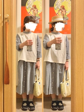 「clip.tab（クリップ）のアイテム」を使った、まっきさん（レディース・149cm）の春コーディネート