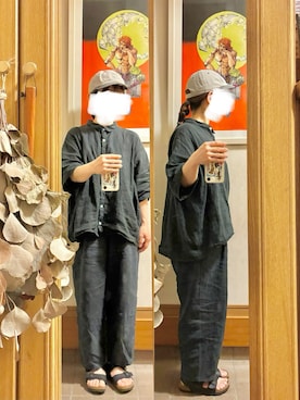 「SUN VALLEY（サンバレー）のアイテム」を使った、まっきさん（レディース・150cm）の夏コーディネート