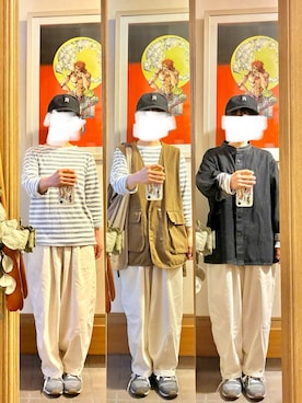 「studio CLIP（スタディオクリップ）のアイテム（トップス）」を使った、まっきさん（レディース・150cm）の春コーディネート