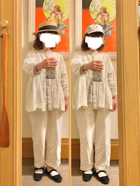 「SUN VALLEY（サンバレー）のアイテム（トップス）」を使った、まっきさん（レディース・149cm）の春コーディネート