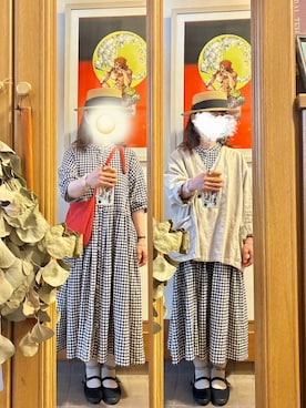 「14+（イチヨンプラス）のアイテム」を使った、まっきさん（レディース・150cm）の春コーディネート