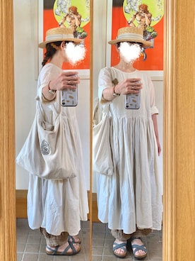 「ARCOPEDICO（アルコペディコ）のアイテム」を使った、まっきさん（レディース・149cm）の夏コーディネート