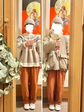 「studio CLIP（スタディオクリップ）のアイテム」を使った、まっきさん（レディース・150cm）の冬コーディネート