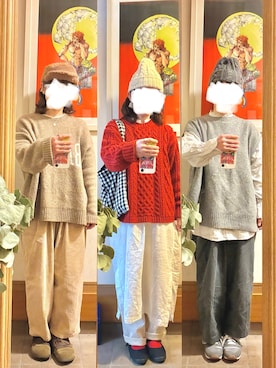 「studio CLIP（スタディオクリップ）のアイテム」を使った、まっきさん（レディース・150cm）の冬コーディネート