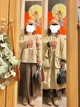 「INDIAN（インディアン）のアイテム」を使った、まっきさん（レディース・150cm）の冬コーディネート