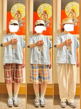 「SUN VALLEY（サンバレー）のアイテム」を使った、まっきさん（レディース・150cm）の夏コーディネート