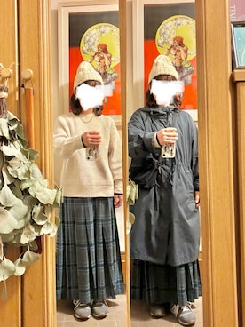 「EDWIN（エドウィン）のアイテム」を使った、まっきさん（レディース・150cm）の冬コーディネート