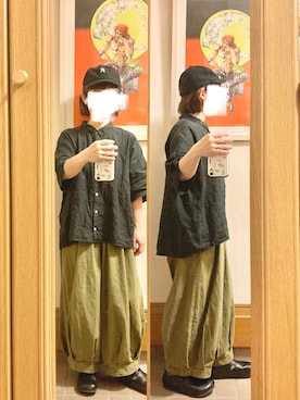 「SUN VALLEY（サンバレー）のアイテム（トップス）」を使った、まっきさん（レディース・149cm）の秋コーディネート