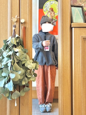 「Samansa Mos2（サマンサ モスモス）のアイテム（帽子）」を使った、まっきさん（レディース・150cm）の冬コーディネート