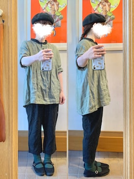 「Wordtrobe（ワードトローブ）のアイテム」を使った、まっきさん（レディース・149cm）の秋コーディネート