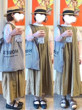 「CLOUDNINE（クラウドナイン）のアイテム」を使った、まっきさん（レディース・149cm）の夏コーディネート