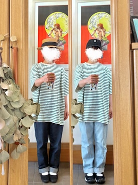 「14+（イチヨンプラス）のアイテム」を使った、まっきさん（レディース・150cm）の春コーディネート