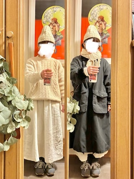 「studio CLIP（スタディオクリップ）のアイテム」を使った、まっきさん（レディース・150cm）の冬コーディネート