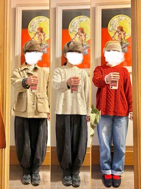 「アイテム（ブルゾン）」を使った、まっきさん（レディース・150cm）の冬コーディネート