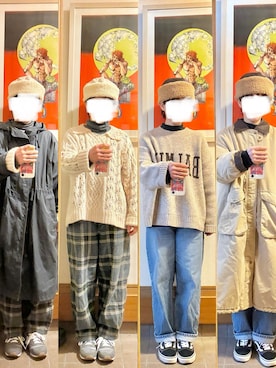 「アイテム（モッズコート）」を使った、まっきさん（レディース・150cm）の冬コーディネート