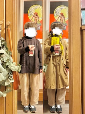 「Samansa Mos2（サマンサ モスモス）のアイテム（ジャケット/アウター）」を使った、まっきさん（レディース・150cm）の冬コーディネート