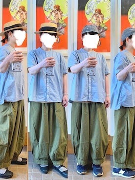 「SUN VALLEY（サンバレー）のアイテム（トップス）」を使った、まっきさん（レディース・149cm）の秋コーディネート