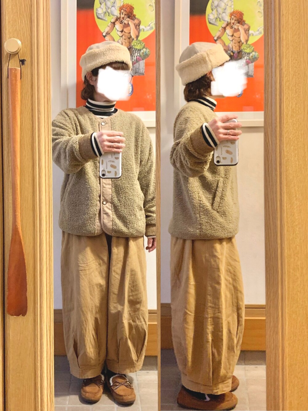 「昨日のコーデ、昨日の服、タートルネック」｜「CLOUDNINEのアイテム（ノーカラージャケット、ブラウン系）」を使った、まっきさん（レディース・149cm）の秋コーディネートの1枚目の写真