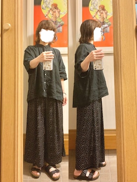 「SUN VALLEY（サンバレー）のアイテム（トップス）」を使った、まっきさん（レディース・149cm）の秋コーディネート