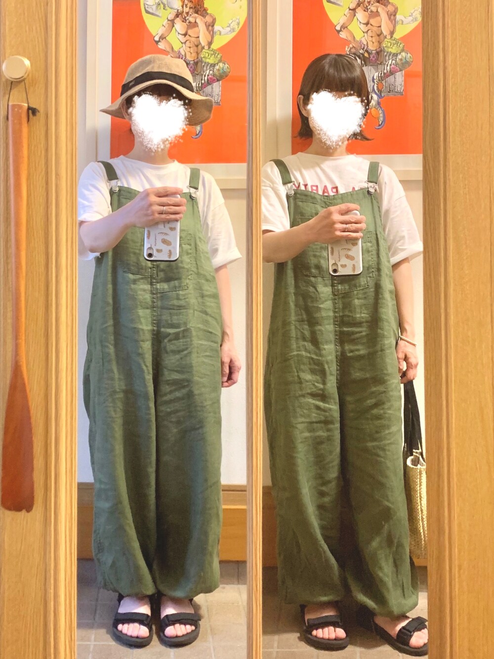 「今日のコーデ、今日の服、スポサン」｜「ORCIVALの【ORCIVAL/オーシバル】Raffia Like PE HAT #RC-7146RLP（ハット、ベージュ系）」を使った、まっきさん（レディース・149cm）の夏コーディネートの1枚目の写真