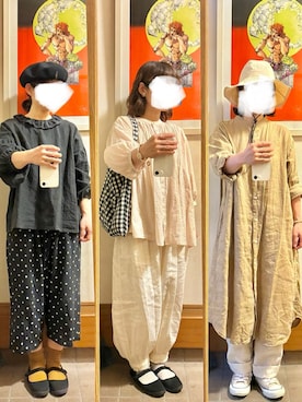 「アイテム（シャツワンピース）」を使った、まっきさん（レディース・150cm）の秋コーディネート