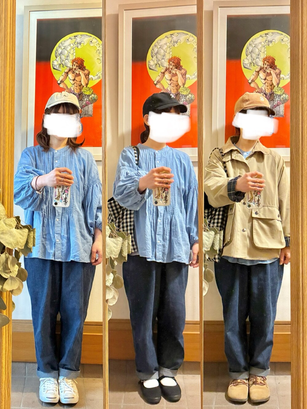 COMFORTリネンタックブラウスを使った人気ファッションコーディネート