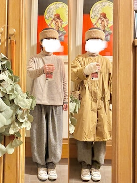 「Samansa Mos2（サマンサ モスモス）のアイテム（ジャケット/アウター）」を使った、まっきさん（レディース・150cm）の冬コーディネート